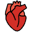 Anatomical Heart Emoji from OpenMoji Set