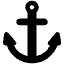 Anchor High Contrast Emoji from Fluent Emoji High Contrast Set