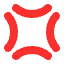 Anger Symbol Flat Emoji from Fluent Emoji Flat Set