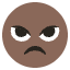 Angry Face Emoji Emoji from EmojiTwo Colors Set