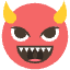 Angry Face With Horns Emoji from EmojiTwo Colors Set