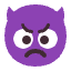Angry Face With Horns Flat Emoji from Fluent Emoji Flat Set
