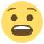 Anguished Face Emoji from EmojiTwo Colors Set