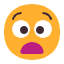 Anguished Face Flat Emoji from Fluent Emoji Flat Set