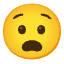 Anguished Face Emoji from Noto Emoji Set