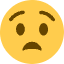 Anguished Face Emoji from Twemoji Set