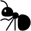 Ant High Contrast Emoji from Fluent Emoji High Contrast Set