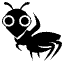 Ant Emoji from EmojiTwo Black Set