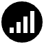 Antenna Bars Emoji from EmojiTwo Black Set