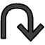 Anticlockwise Triangle Headed Top U Shaped Arrow Emoji from OpenMoji Set