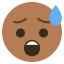 Anxious Face Emoji Emoji from EmojiTwo Colors Set