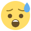 Anxious Face With Sweat Emoji from EmojiTwo Colors Set