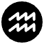 Aquarius Emoji from EmojiTwo Black Set