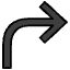 Arrow Turn Right Emoji from OpenMoji Set