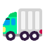Articulated Lorry Flat Emoji from Fluent Emoji Flat Set