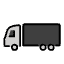 Articulated Lorry Emoji from OpenMoji Set