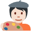 Artist Light Skin Tone Emoji from Twemoji Set