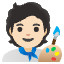 Artist Light Skin Tone Emoji from Noto Emoji Set