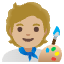 Artist Medium Light Skin Tone Emoji from Noto Emoji Set