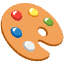 Artist Palette Emoji from Noto Emoji Set