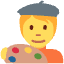 Artist Emoji from Twemoji Set