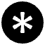 Asterisk Emoji from EmojiTwo Black Set