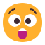 Astonished Face Flat Emoji from Fluent Emoji Flat Set