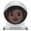 Astronaut Dark Skin Tone Emoji from Noto Emoji Set