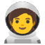 Astronaut Emoji from Noto Emoji Set