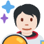 Astronaut Light Skin Tone Emoji from Twemoji Set