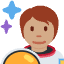 Astronaut Medium Skin Tone Emoji from Twemoji Set