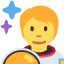 Astronaut Emoji from Twemoji Set