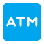 Atm Sign Flat Emoji from Fluent Emoji Flat Set