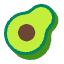Avocado Flat Emoji from Fluent Emoji Flat Set