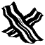 Bacon Emoji from EmojiTwo Black Set
