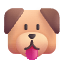 Dog Face Color Emoji from Fluent Emoji Color Set