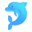 Dolphin Color Emoji from Fluent Emoji Color Set