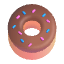 Doughnut Color Emoji from Fluent Emoji Color Set