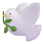 Dove Color Emoji from Fluent Emoji Color Set
