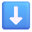 Down Arrow Color Emoji from Fluent Emoji Color Set