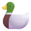 Duck Color Emoji from Fluent Emoji Color Set