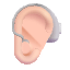 Ear With Hearing Aid Color Light Emoji from Fluent Emoji Color Set