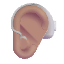 Ear With Hearing Aid Color Medium Emoji from Fluent Emoji Color Set