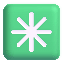Eight Spoked Asterisk Color Emoji from Fluent Emoji Color Set
