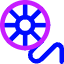 3d Print Filament Reel Icon from Core Neon Set