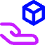 Hand Hold 3d Box Icon from Core Neon Set