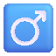 Male Sign Color Emoji from Fluent Emoji Color Set