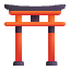 Shinto Shrine Color Emoji from Fluent Emoji Color Set