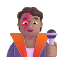 Singer Color Medium Emoji from Fluent Emoji Color Set