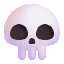 Skull Color Emoji from Fluent Emoji Color Set